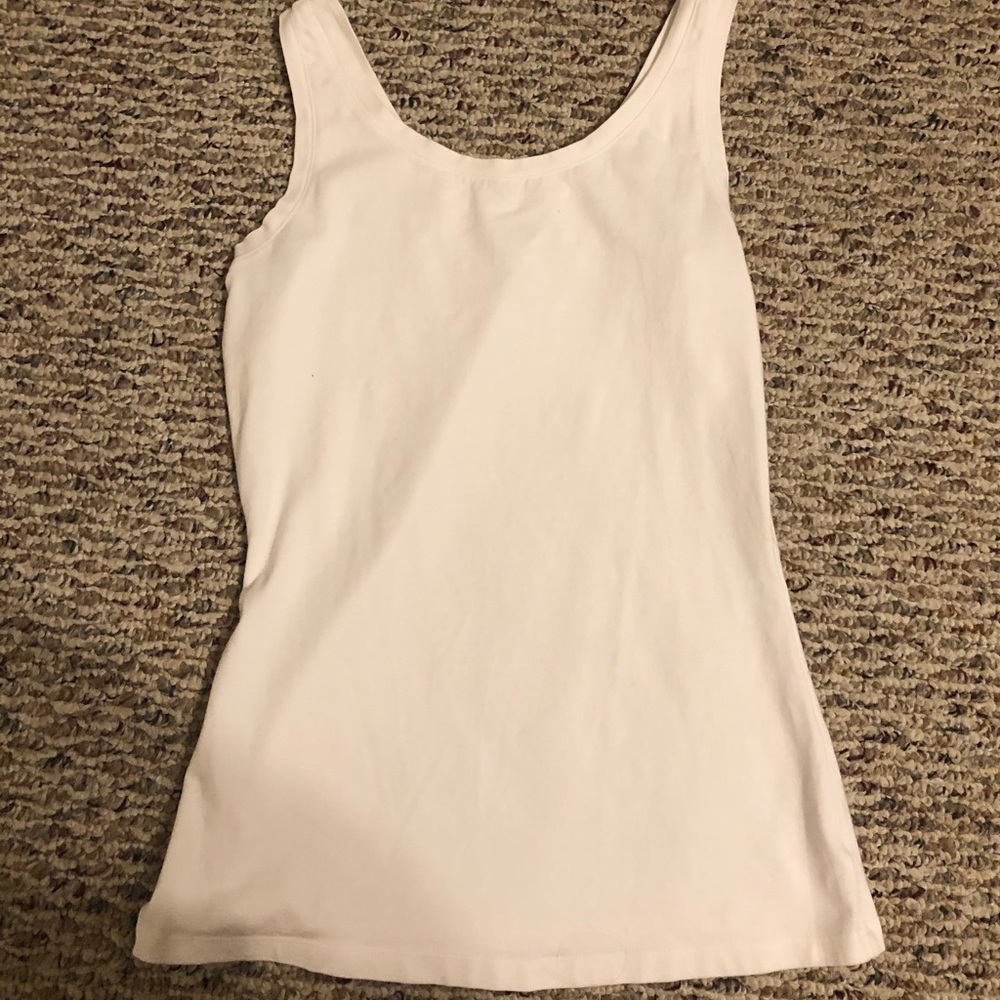 Plain white tank